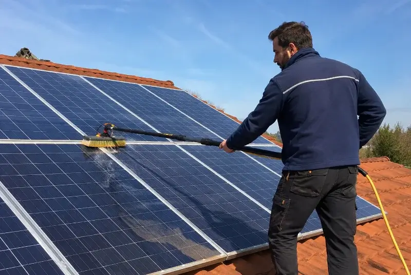 Nettoyage et entretien de panneaux solaires à Hautecourt-Romanèche